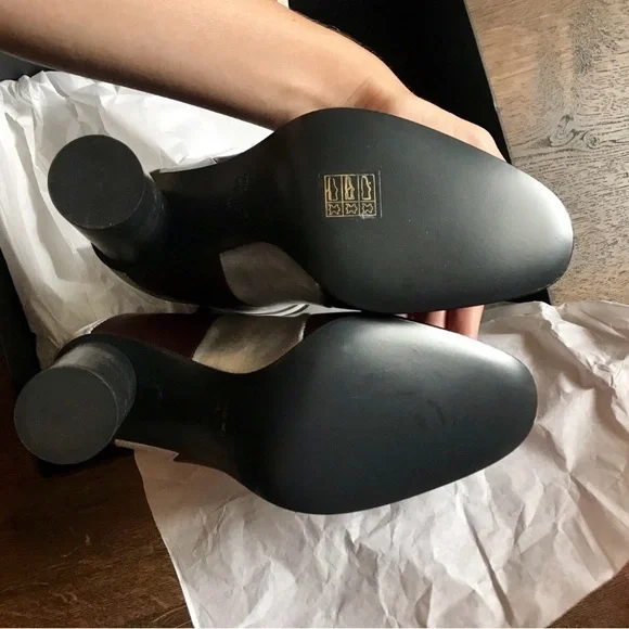 Anya Hindmarch Space Invader Ankle Boots - Size 40 - Burgundy/ Silver NIB - Picture 3 of 5